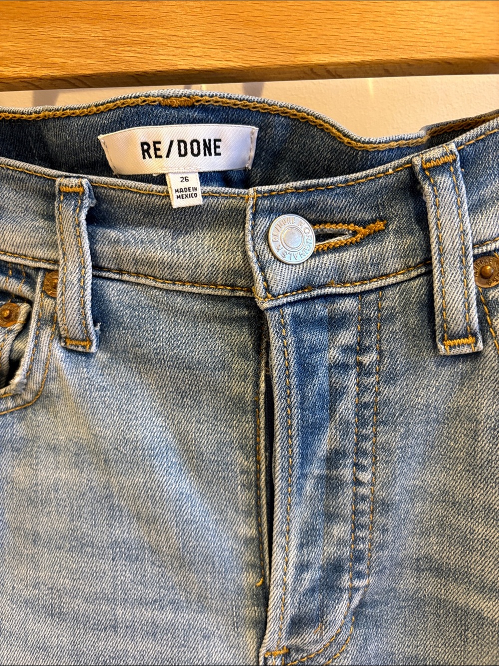 Re/Done Light Blue Skinny Jeans - Picture 2 of 4